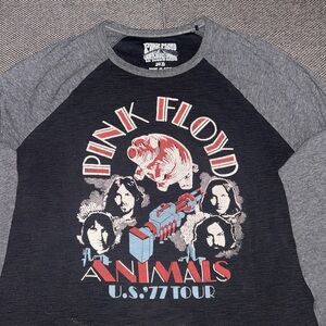 Pink Floyd Animals 1977 US Tour Raglan thermal long sleeve shirt XL